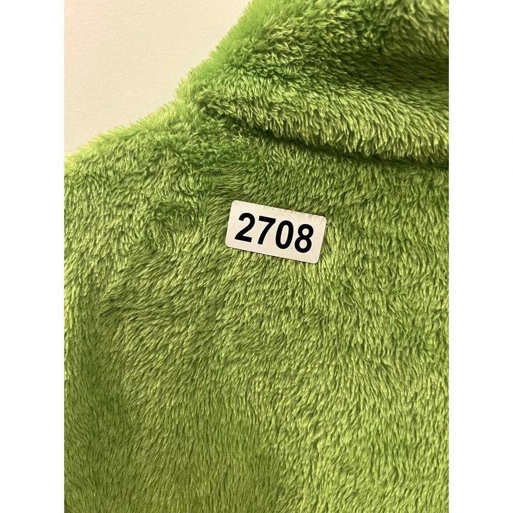 Unbranded Unisex Fleece Pullover Grinch Graphic Green 2XL